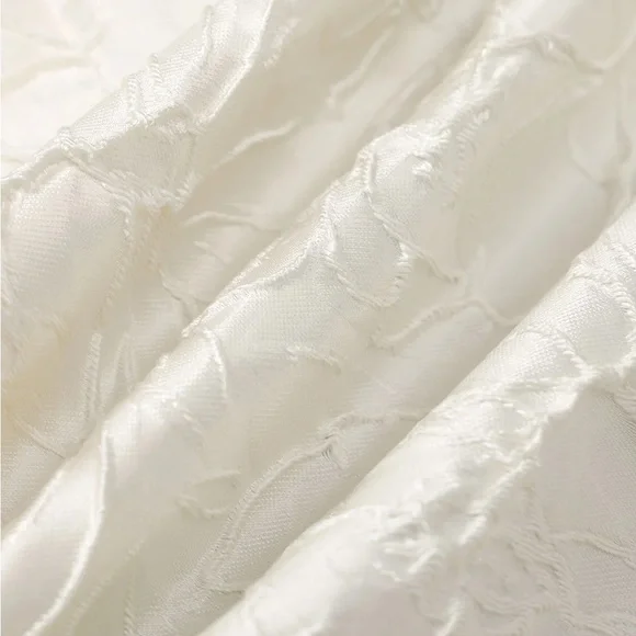 Rihoas Off White Jacquard Tie Strap Mini Dress - Picture 8 of 9